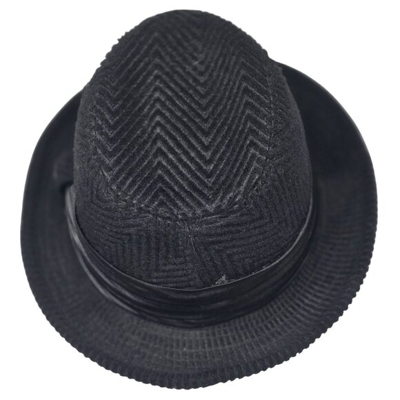 Stacy Adams Black Fedora Hat L/XL Polyester - Picture 12 of 12